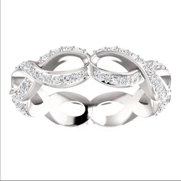 New 925 Silver Beautiful Gift Diamond Ring 💍 - Picture 2 of 4